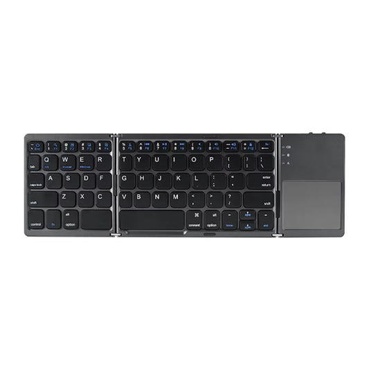 Portable Foldable Folding Keyboard Mini Wireless Bluetooth Keyboard Touchpad Keyboard for Windows Android IOS Tablet Ipad Phone